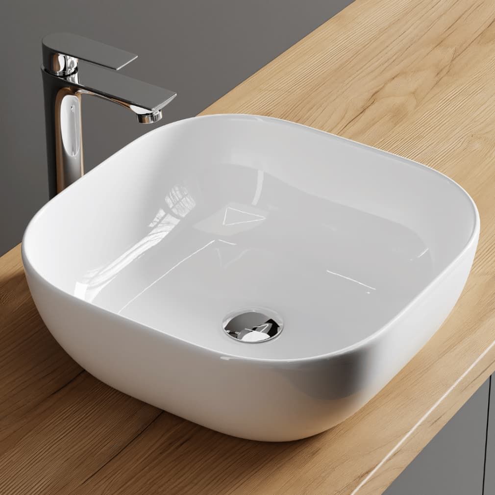 Aufsatzwaschbecken 42 cm weiß